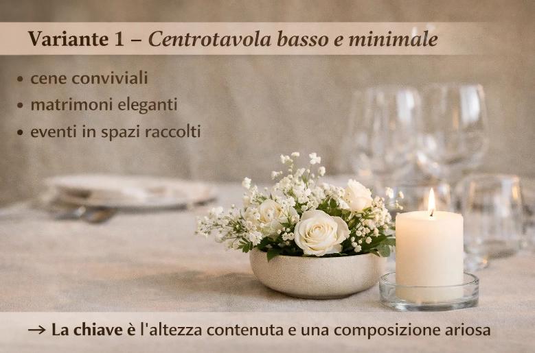 centrotavola minimal